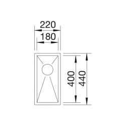 Zlewozmywak Blanco ZEROX 180-IF Z KOR. INFINO 521 566
